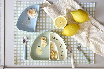 Bestekset met siliconen handvat - Happy Fruits Lemon